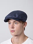 Кепка STETSON арт. 6383101 DRIVER CAP LINEN (темно-синий)